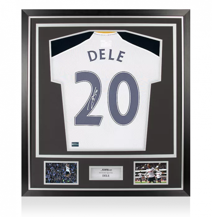 Dele Alli Back Signed Tottenham Hotspur 2016-17 Home Shirt In Classic Frame
