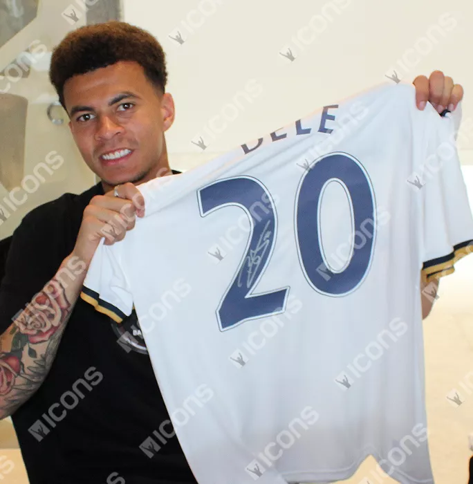 Dele Alli Back Signed Tottenham Hotspur 2016-17 Home Shirt