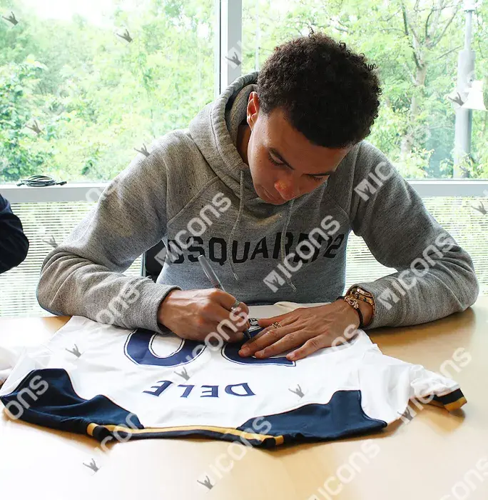 Dele Alli Back Signed Tottenham Hotspur 2016-17 Home Shirt