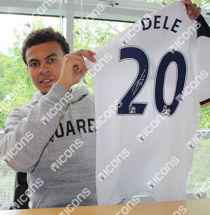 Dele Alli Back Signed Tottenham Hotspur 2016-17 Home Shirt
