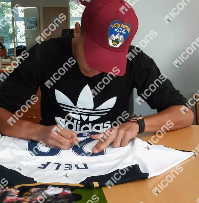 Dele Alli Back Signed Tottenham Hotspur 2016-17 Home Shirt In Classic Frame