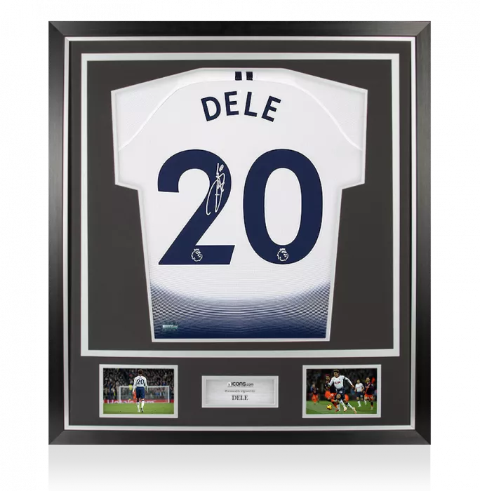 Dele Alli Back Signed Tottenham Hotspur 2018-19 Home Shirt In Classic Frame: Premier League Edition