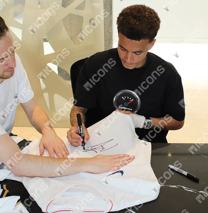 Dele Alli Front Signed England 2018-19 Home Shirt