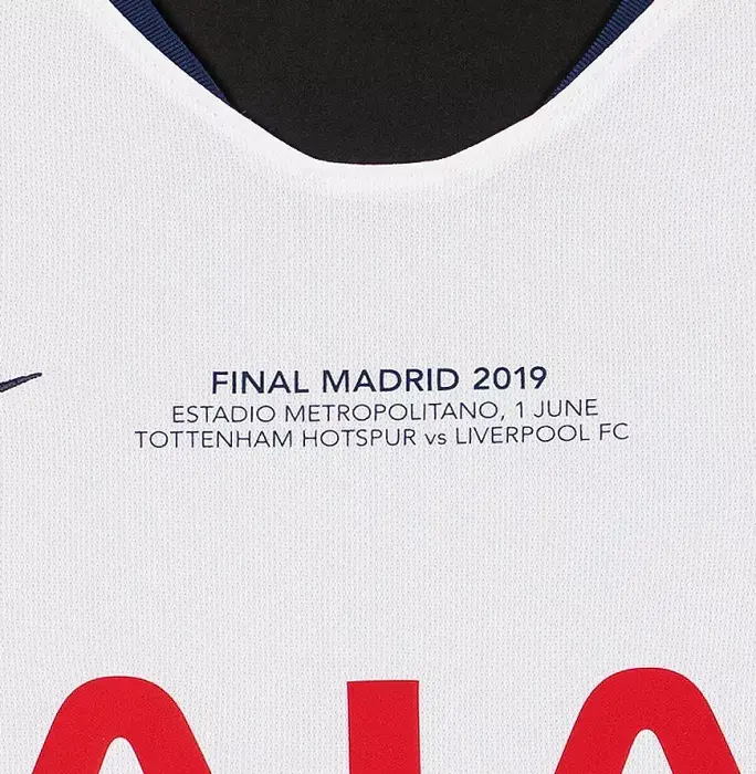Dele Alli Front Signed Tottenham Hotspur 2018-19 Home Shirt: 2019 UEFA Champions League Final Edition