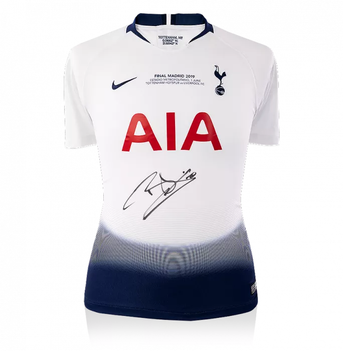 Dele Alli Front Signed Tottenham Hotspur 2018-19 Home Shirt: 2019 UEFA Champions League Final Edition