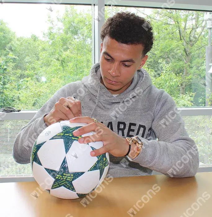 Dele Alli Signed 2016-17 UEFA Champions League Football