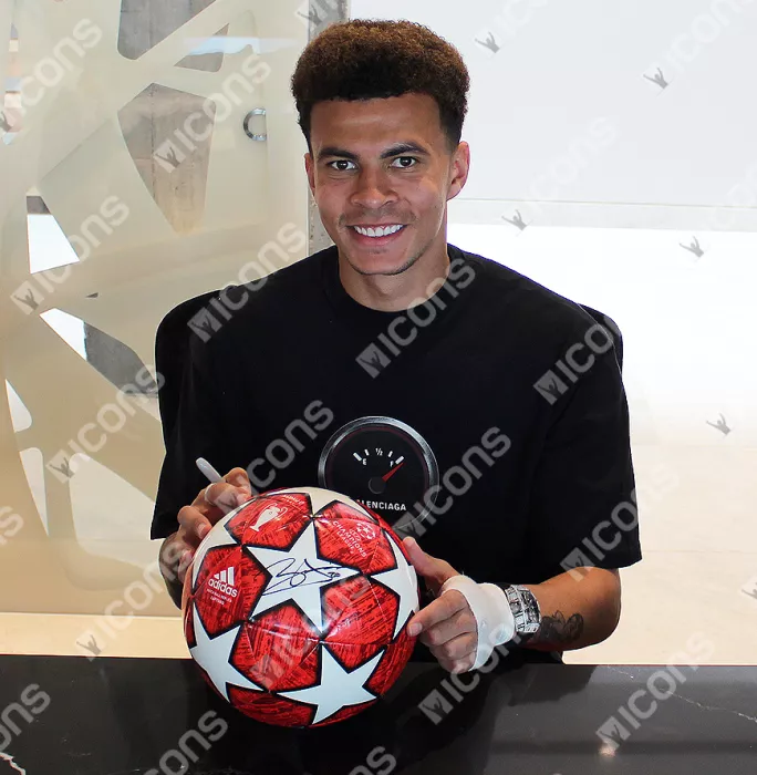 Dele Alli Signed 2019 UEFA Champions League Finale Football