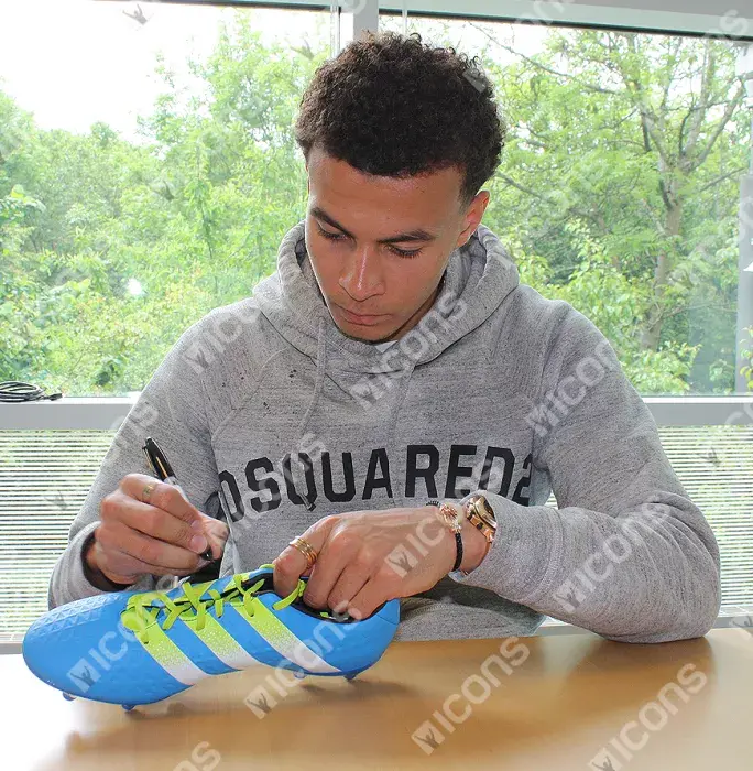 Dele Alli Signed Blue And Green Adidas X 16.3 Boot