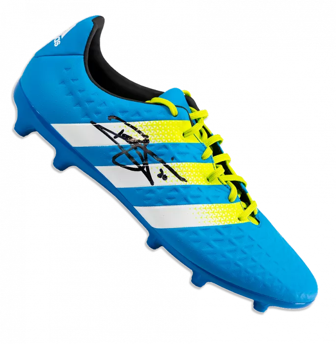 Dele Alli Signed Blue and Green Adidas X 16.3 Boot