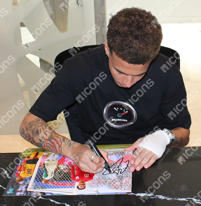 Dele Alli Signed England Photo In Black Wooden Frame: 2018 FIFA World Cup Quarter-Final Goal Vs Sweden