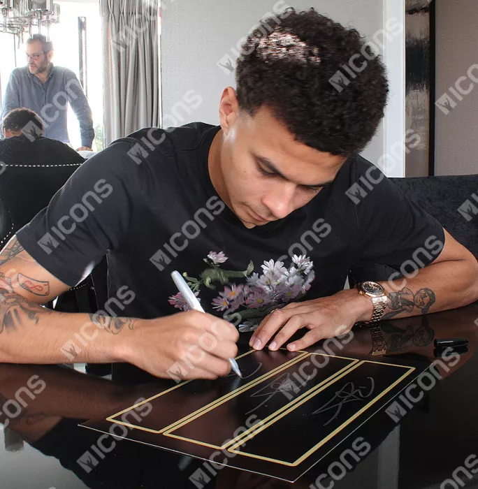 Dele Alli Signed Plaque And Photo Frame: North London Derby Goal Vs Arsenal