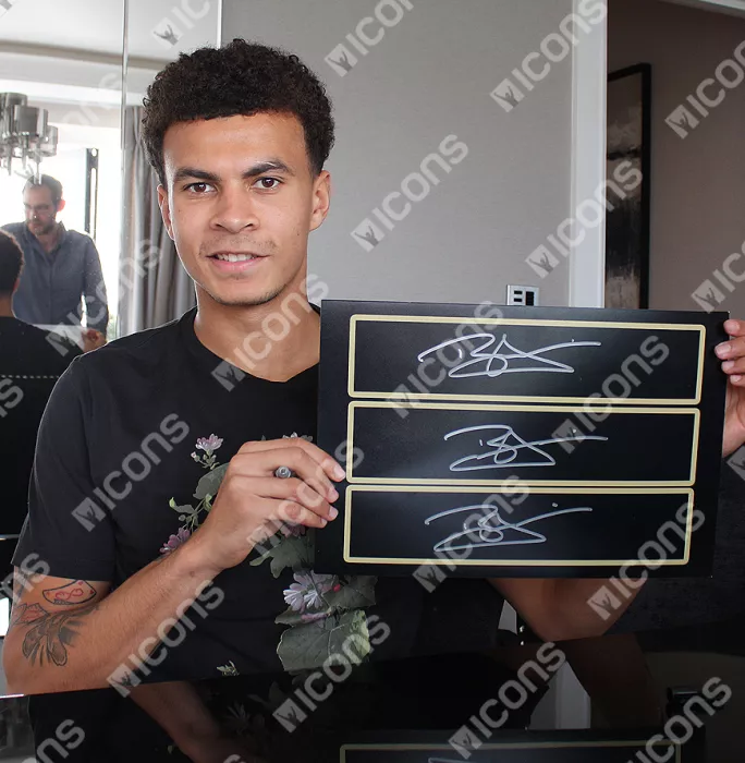 Dele Alli Signed Plaque And Photo Frame: North London Derby Goal Vs Arsenal