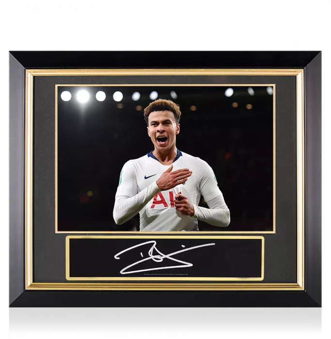 Dele Alli Signed Plaque and Photo Frame: North London Derby Victory