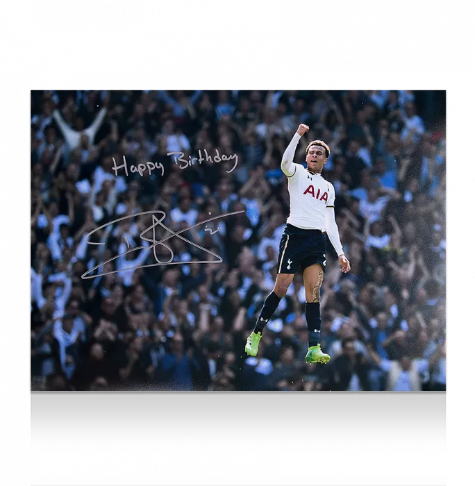 Dele Alli Signed Tottenham Hotspur Photo: Fans' Favourite With "Happy Birthday" Inscription