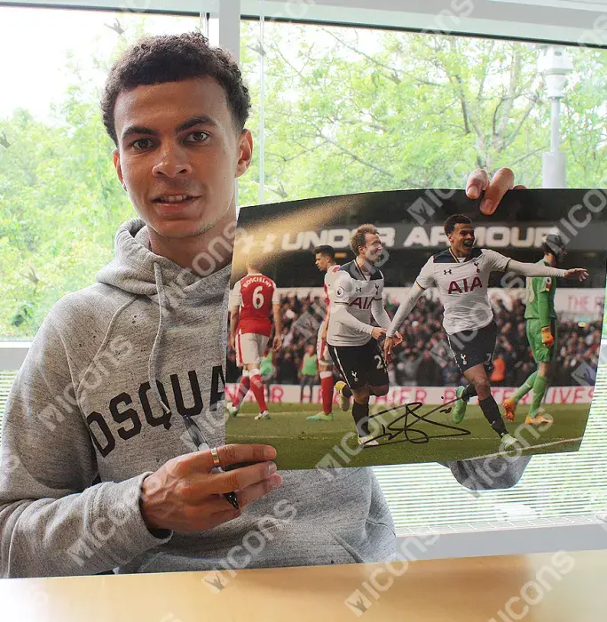 Dele Alli Signed Tottenham Hotspur Photo: Goal Vs Arsenal