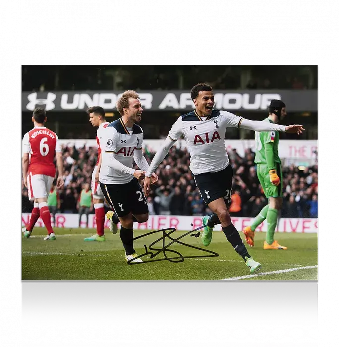 Dele Alli Signed Tottenham Hotspur Photo: Goal vs Arsenal