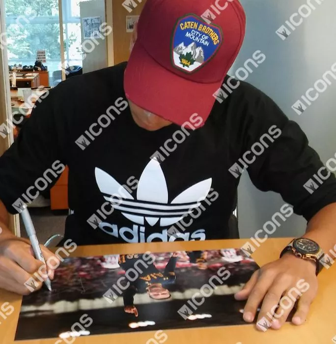 Dele Alli Signed Tottenham Hotspur Photo In Black Wooden Frame: Goal Vs Stoke City