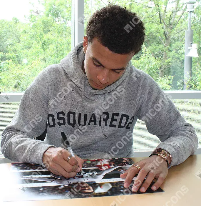 Dele Alli Signed Tottenham Hotspur Photo: North London Derby Goal