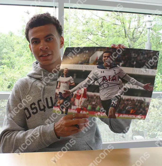 Dele Alli Signed Tottenham Hotspur Photo: North London Derby Goal