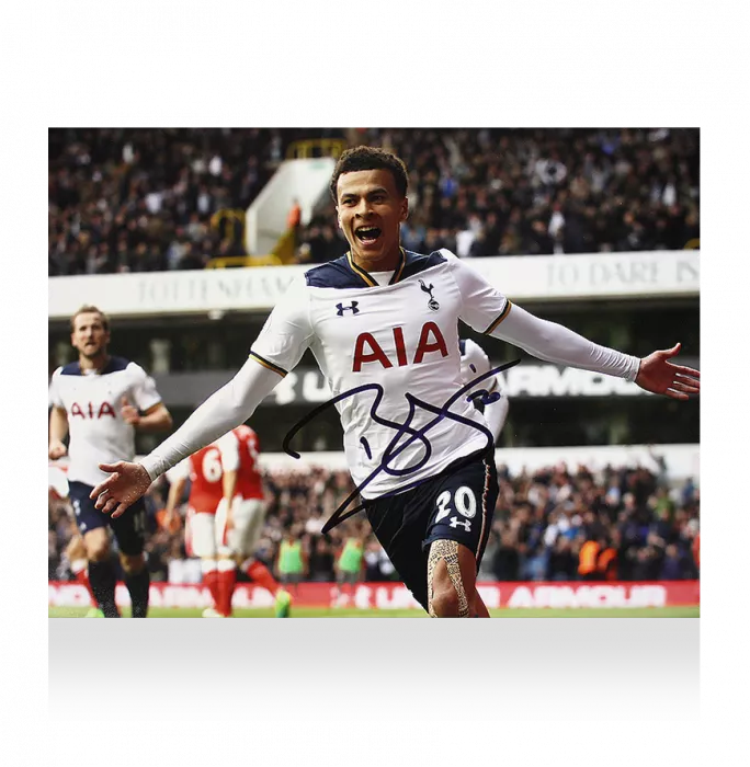 Dele Alli Signed Tottenham Hotspur Photo: North London Derby Goal