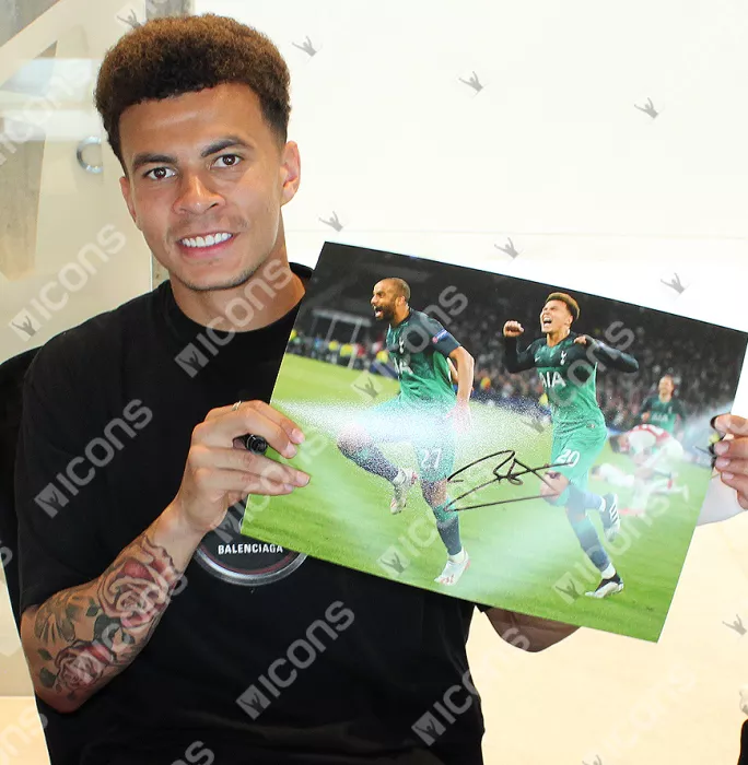 Dele Alli Signed Tottenham Hotspur Photo: UEFA Champions League Semi-Final Victory Vs Ajax