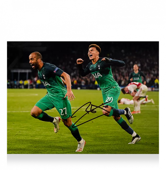 Dele Alli Signed Tottenham Hotspur Photo: UEFA Champions League Semi-Final Victory vs Ajax