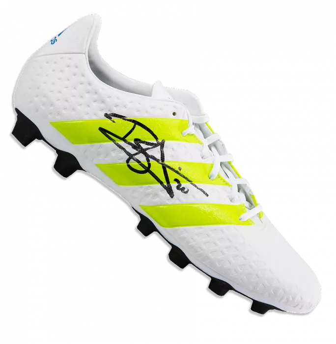 Dele Alli Signed White and Green Adidas X 16.4 Boot