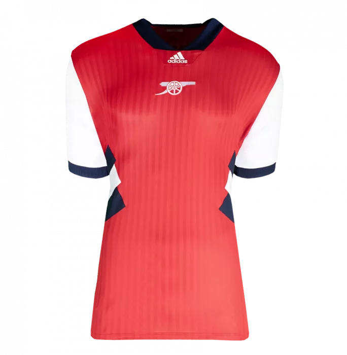 Dennis Bergkamp Back Signed Arsenal Icon Home Shirt With Fan Style Numbers In Deluxe Packaging