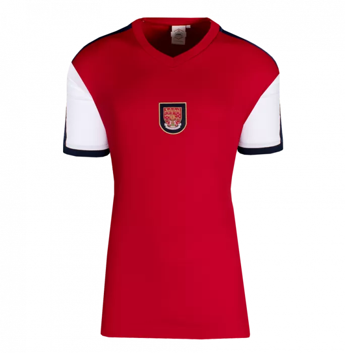 Dennis Bergkamp Back Signed Arsenal Retro Shirt In Deluxe Packaging