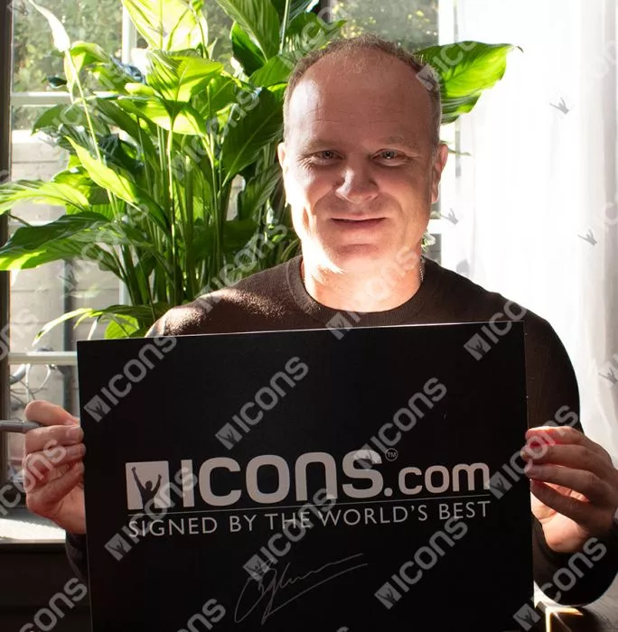 Dennis Bergkamp Back Signed Arsenal Retro Shirt In Deluxe Packaging