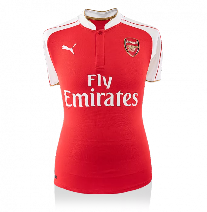 Dennis Bergkamp Back Signed Modern Arsenal Home Shirt