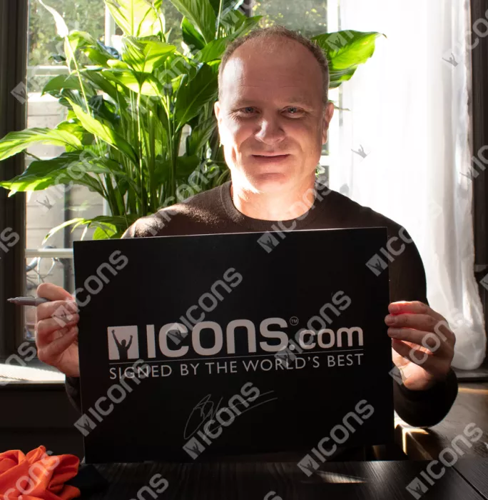 Dennis Bergkamp Front Signed Arsenal 2004-05 Home Shirt