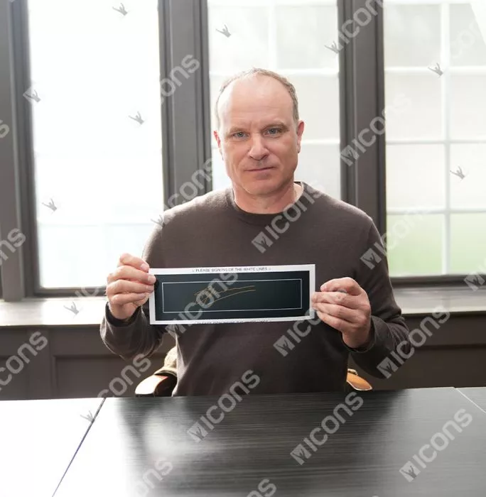 Dennis Bergkamp Official UEFA Champions League Signed Plaque And Photo Frame