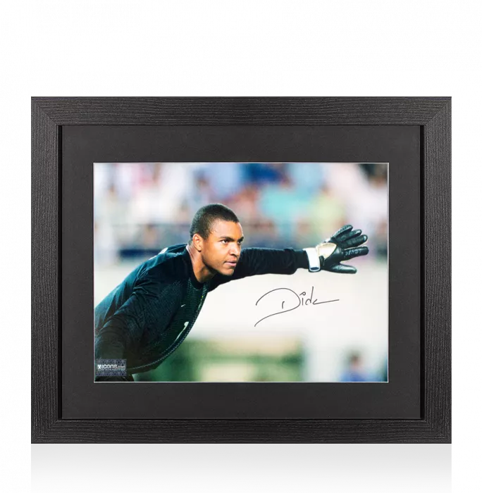 Dida Signed Brazil Photo In Black Wooden Frame