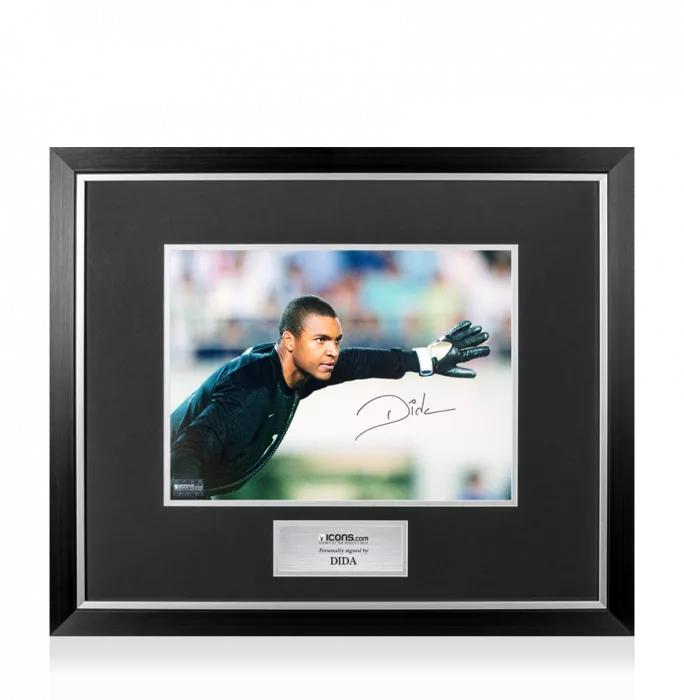 Dida Signed Brazil Photo In Premium Photo Frame