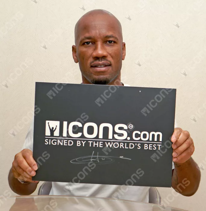 Didier Drogba Back Signed Chelsea 2022-23 Home Shirt