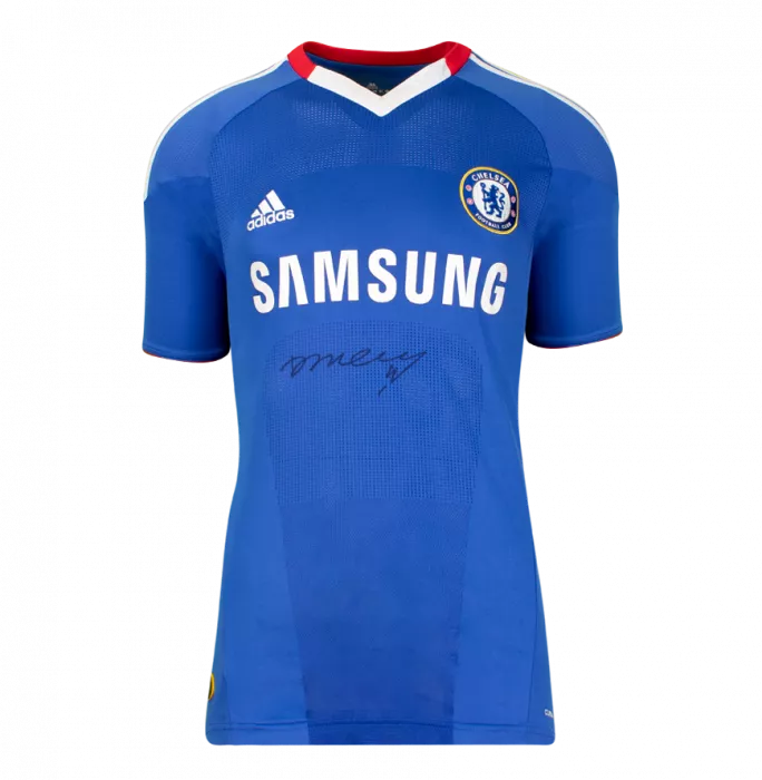Didier Drogba Front Signed Chelsea 2010-11 Home Shirt In Classic Frame