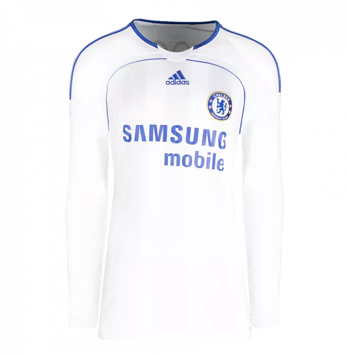 Didier Drogba Official UEFA Champions League Back Signed And Hero Framed Chelsea 2006-07 Away Shirt