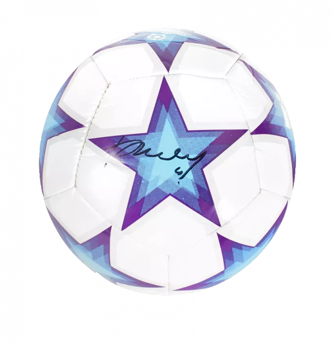 Didier Drogba Official UEFA Champions League Signed Football In Acrylic Case