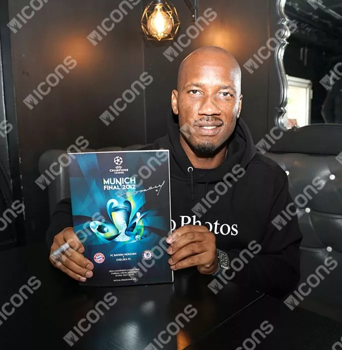 Didier Drogba Signed 2012 UEFA Champions League Final Programme