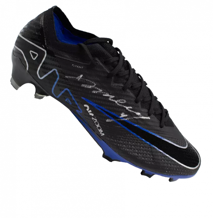 Didier Drogba Signed Nike Vapor Elite Boot In Acrylic Case