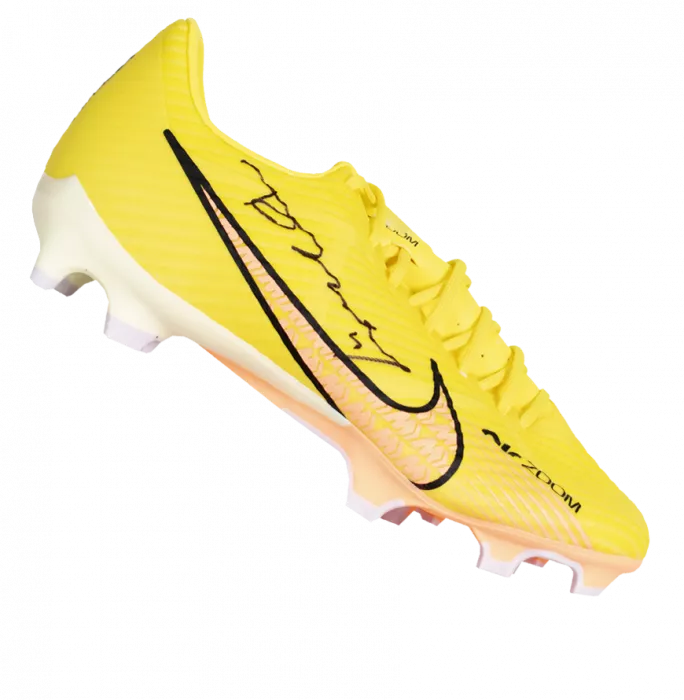 Didier Drogba Signed Yellow Nike Air Zoom Boot