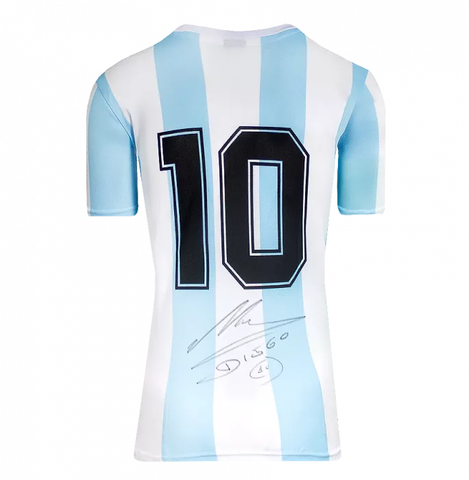 Diego Maradona Argentina & Pele Brazil Official FIFA World Cup™ Signed And Dual Framed Shirts