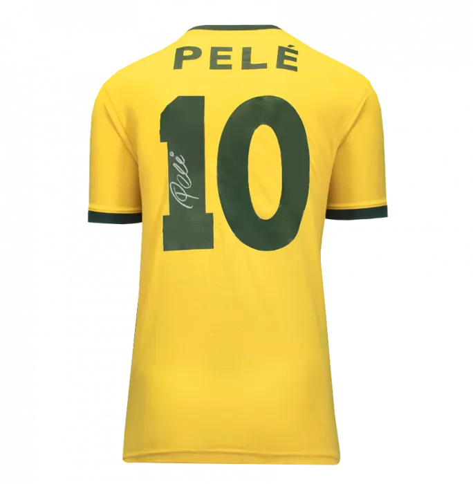 Diego Maradona Argentina & Pele Brazil Official FIFA World Cup™ Signed And Dual Framed Shirts