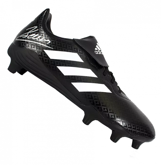 Dimitar Berbatov Signed Black Adidas Boot In Acrylic Case