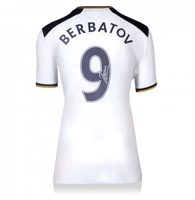 Dimitar Berbatov Signed Tottenham Hotspur Home Shirt