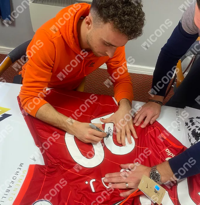 Diogo Jota Back Signed Liverpool FC 2021-22 Home Shirt In Classic Frame