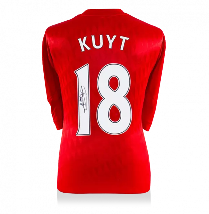 Dirk Kuyt Back Signed Liverpool FC 2010-12 Home Shirt