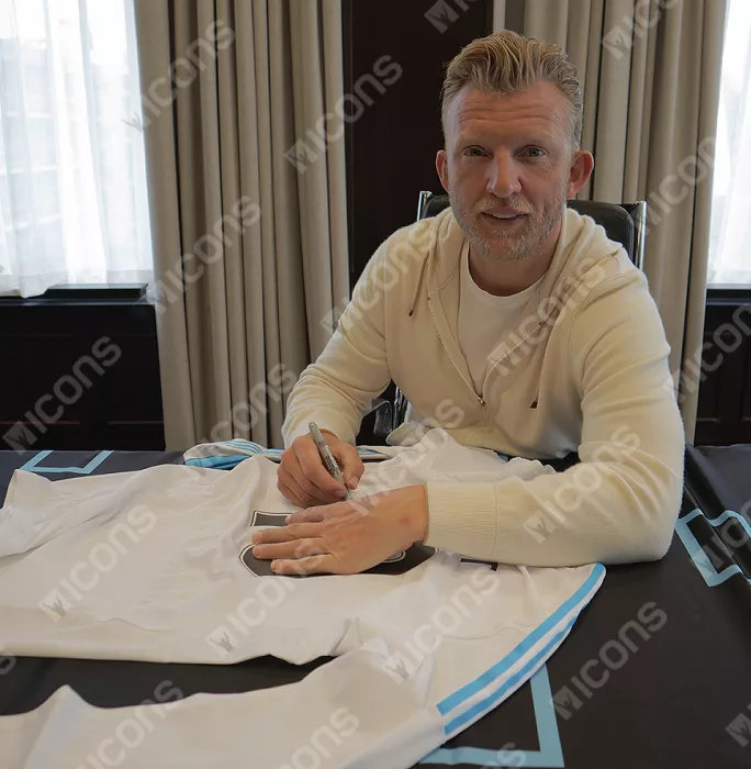 Dirk Kuyt Back Signed Liverpool FC 2011-12 Third Shirt In Classic Frame: Player Issue Edition