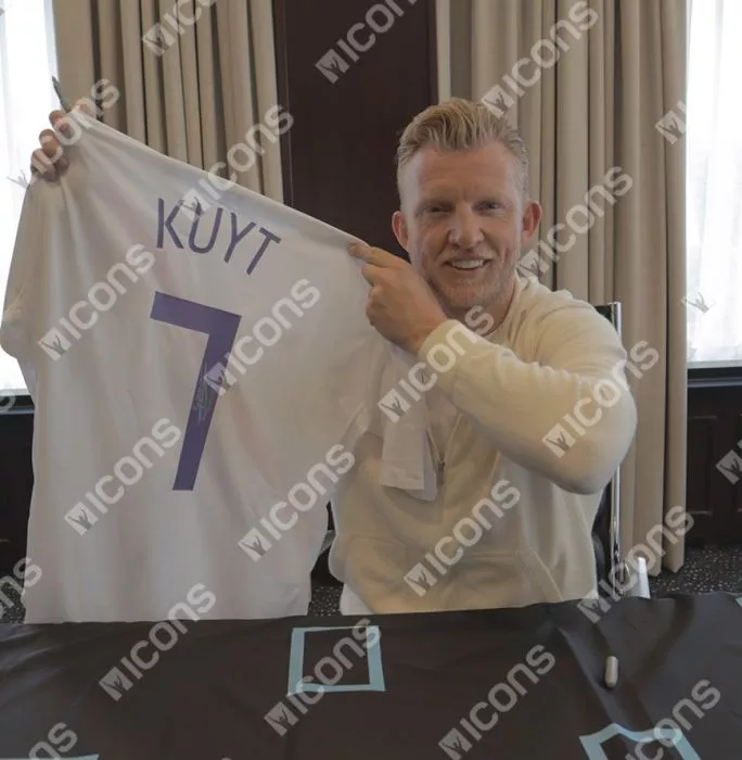 Dirk Kuyt Back Signed Netherlands 2006-07 Away Shirt In Classic Frame
